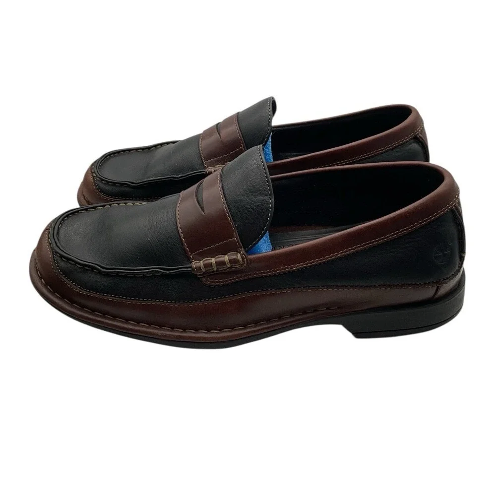Timberland leather Loafer Black Casual Shoes for‎ Men size 7.5 M